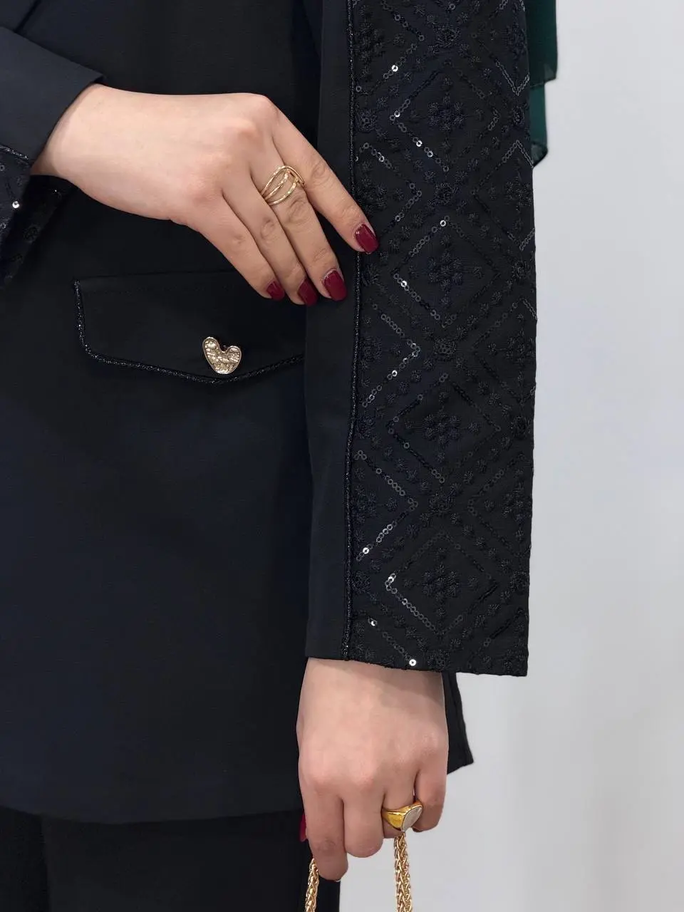 مانتو مجلسی سوزندوزی سایه